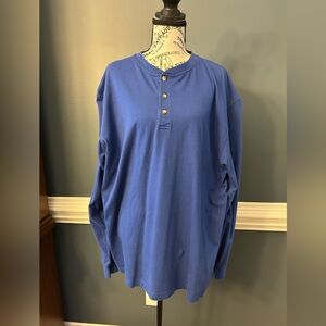 L.L. Bean Men's Royal Blue Long-Sleeve Henley